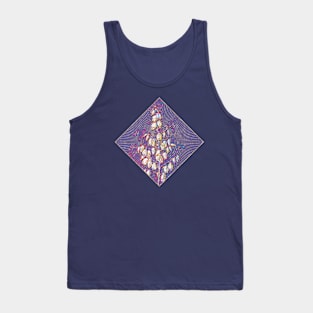 Adam's Needle Floral Rainbow Mosaic on Veri Peri Tank Top